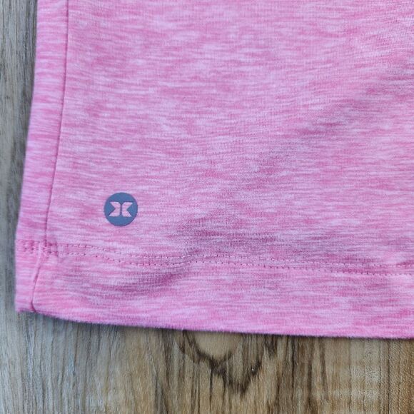 🔹️RBX Pink Oversized Cropped Athletic Short Sleeve Hooded Top Medium - Picture 7 of 8